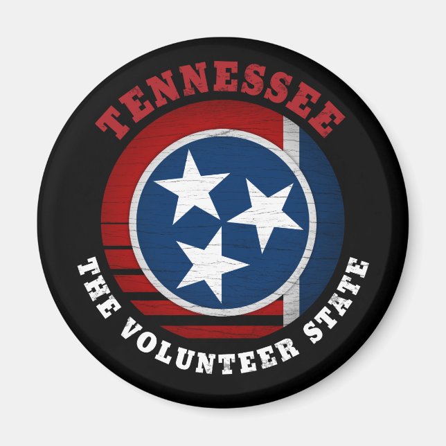 IMÃ BANDEIRA DO ESTADO DO VOLUNTÁRIO DO TENNESSEE (Frente)