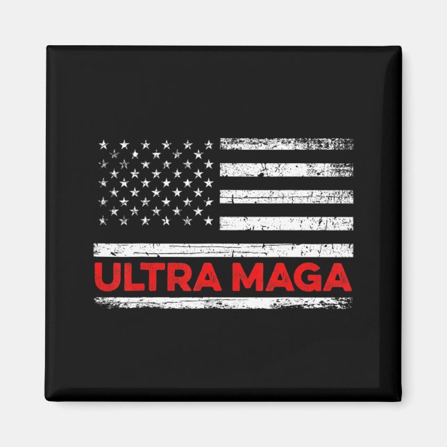 Imã Bandeira do Estado Unidos Ultra Maga (Frente)