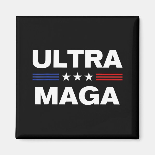 Imã Bandeira do Estado Unidos Ultra Maga 3 (Frente)