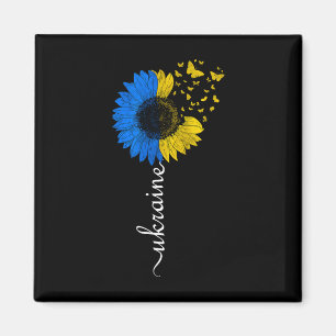 Imã Bandeira do Girassol da Ucrânia Bandeira Vintage U