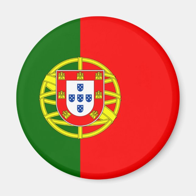 Imã Bandeira do ímã de Portugal (redondo) (Frente)