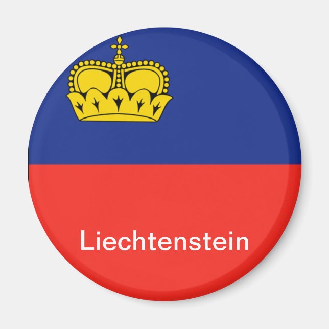 Imã Bandeira do Liechtenstein (Frente)