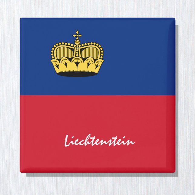 Imã Bandeira do Liechtenstein e viagem do Liechtenstei (Criador carregado)