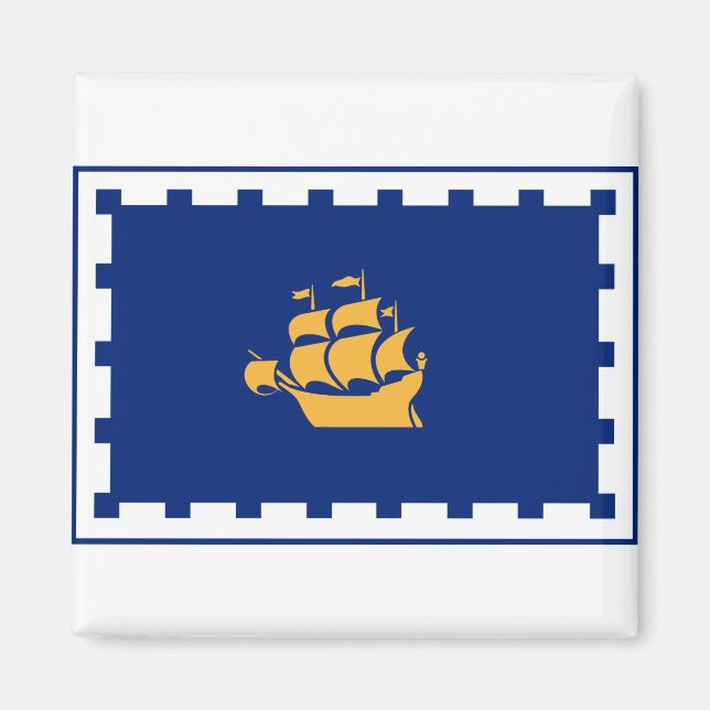 Imã Bandeira do Magnet da Cidade do Quebec (Frente)