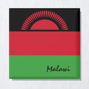 Imã Bandeira do Malawi e fãs de férias/esportes afri