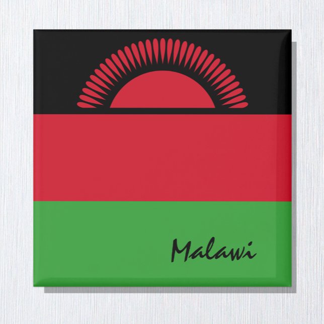 Imã Bandeira do Malawi e fãs de férias/esportes africa (Criador carregado)