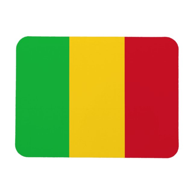 Ímã Bandeira do Mali (Horizontal)