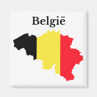 Imã Bandeira do Mapa da Bélgica (Holandês)