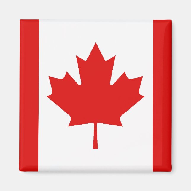 Imã Bandeira do Maple Leaf do Canadá (Frente)