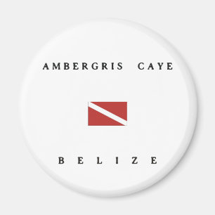 Imã Bandeira do mergulho do mergulhador de Caye Belize