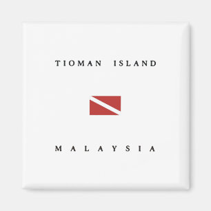 Imã Bandeira do mergulho do mergulhador de Malaysia da