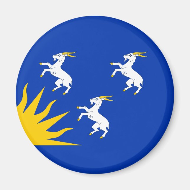Imã Bandeira do Merionethshire Magnet (Frente)