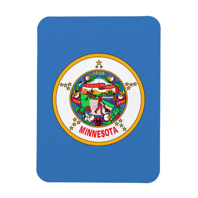 Ímã bandeira do Minnesota (Vertical)