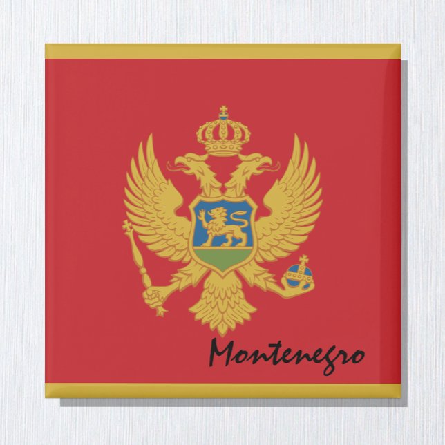 Imã Bandeira do Montenegro e fãs de férias e esporte d (Criador carregado)