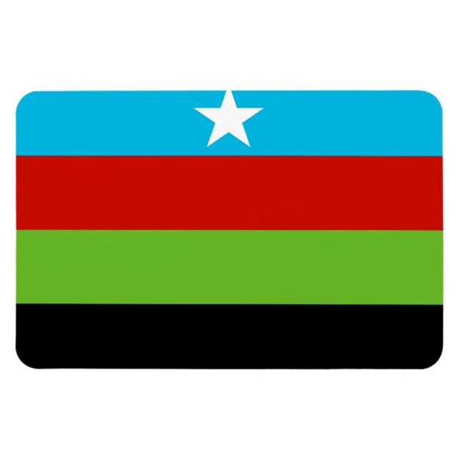 Ímã Bandeira do Movimento de Libertação Bantu Somali (Horizontal)