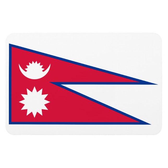 Ímã Bandeira do Nepal (Horizontal)
