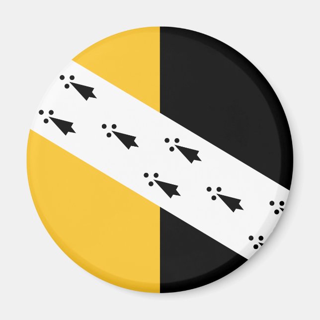 Imã Bandeira do Norfolk Magnet (Frente)