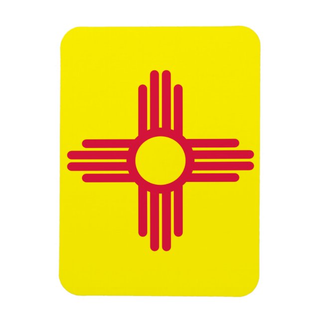 Ímã Bandeira do Novo México (Vertical)