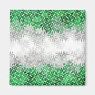 Imã Bandeira do Orgulho Abstrato Cinza Cinzento Românt