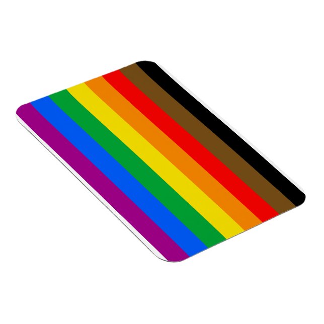 Ímã Bandeira do Orgulho Arco-íris de Filadélfia (Lado Direito)