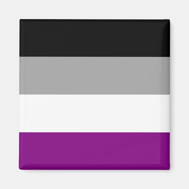 Imã Bandeira do Orgulho Assexual (Frente)