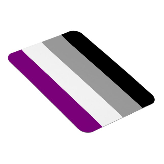 Ímã Bandeira do Orgulho Assexual (Lado Direito)