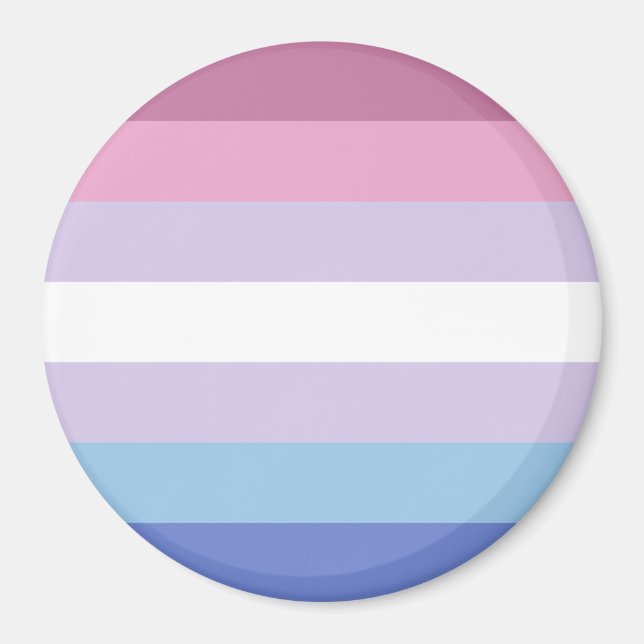 Imã Bandeira do Orgulho Bigênero (Frente)