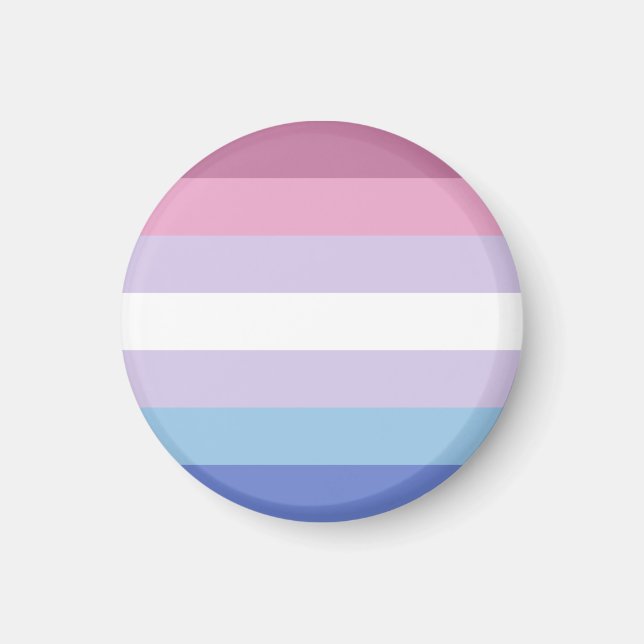 Imã Bandeira do Orgulho Bigênero (Frente)