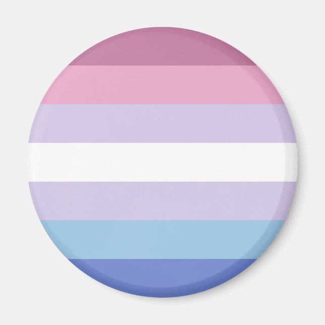 Imã Bandeira do Orgulho Bigênero (Frente)