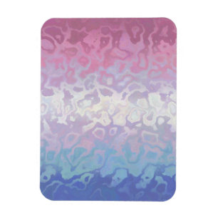 Ímã Bandeira do Orgulho Bigênero Trippy Ripply Groovy