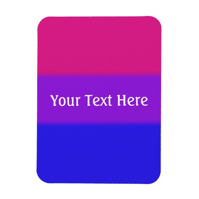 Ímã Bandeira do Orgulho Bissexual de Queda (Vertical)