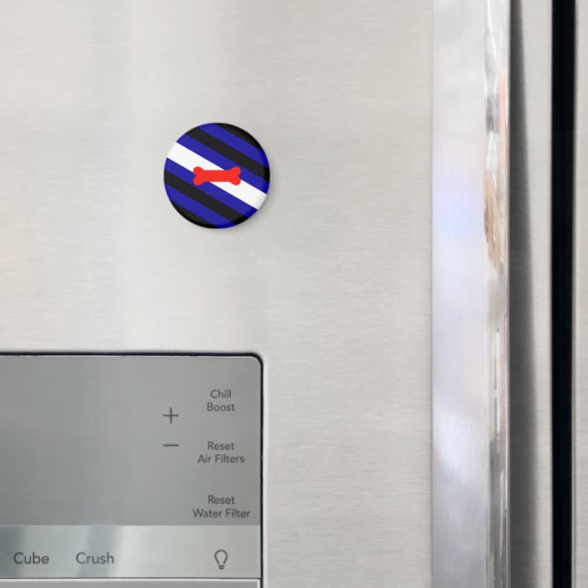 Imã Bandeira do orgulho canino da SlipperyJoe expressa (In Situ (Fridge))