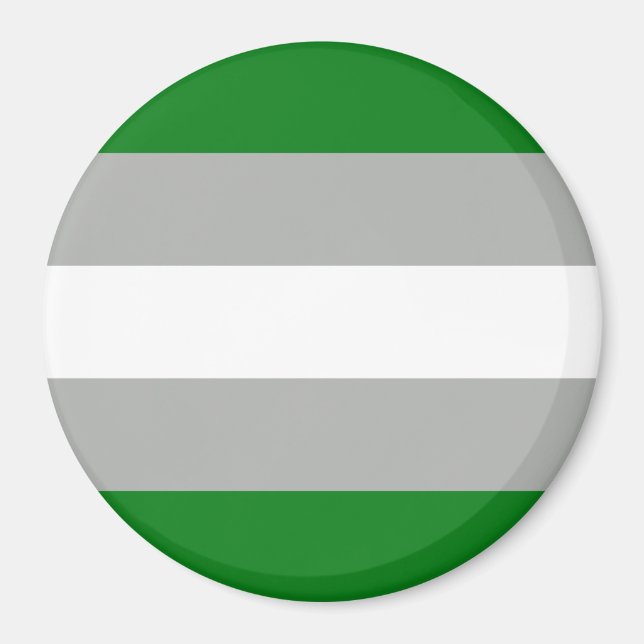 Imã Bandeira do Orgulho Cinza-romântico (Frente)