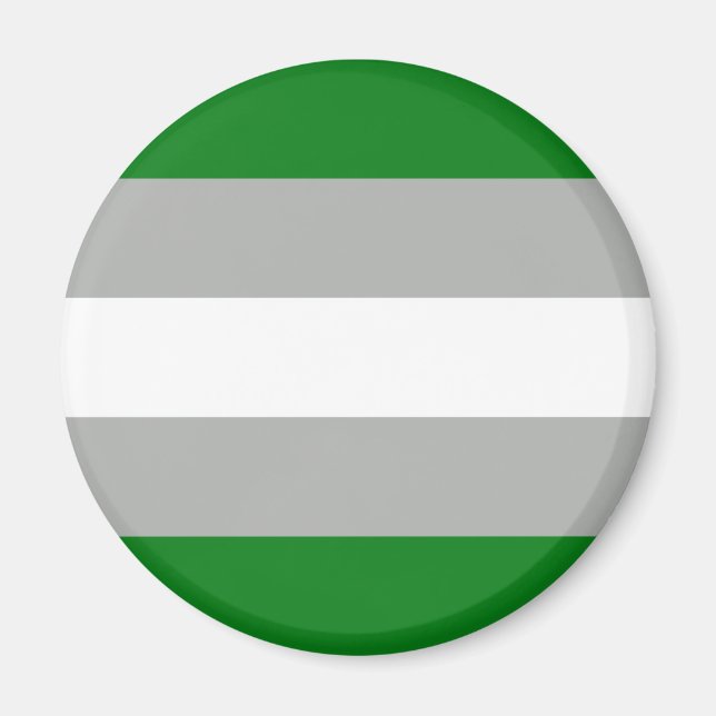 Imã Bandeira do Orgulho Cinza-romântico (Frente)