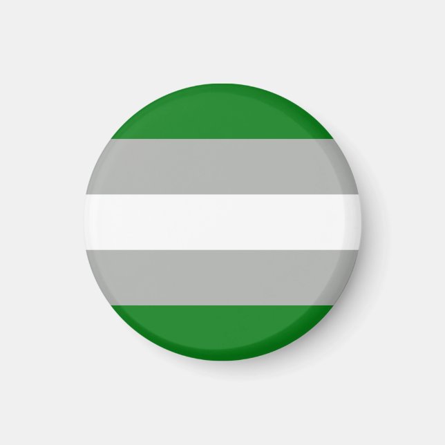 Imã Bandeira do Orgulho Cinza-romântico (Frente)