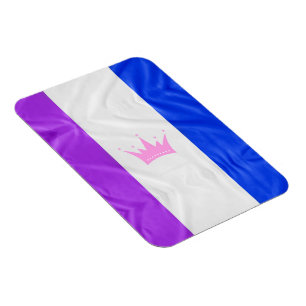 Ímã Bandeira do orgulho da cultura drag de SlipperyJoe