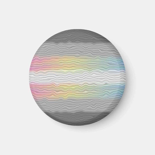 Imã Bandeira do Orgulho Demifluid Groovy Boho Trippy A (Frente)