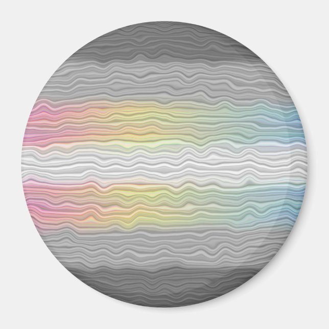 Imã Bandeira do Orgulho Demifluid Groovy Boho Trippy A (Frente)