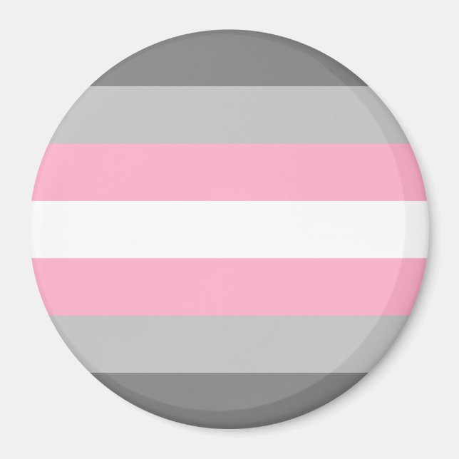 Imã Bandeira do Orgulho Demigirl (Frente)