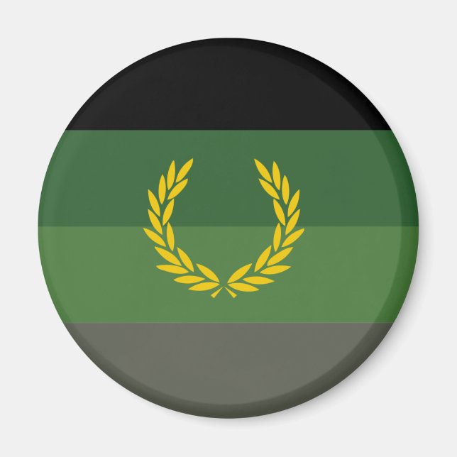 Imã Bandeira do Orgulho do Uniforme Militar (Frente)