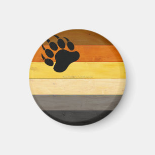 Imã bandeira do orgulho do urso SlipperyJoe's textura