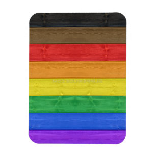Ímã Bandeira do orgulho gay inclusivo de SlipperyJoe t