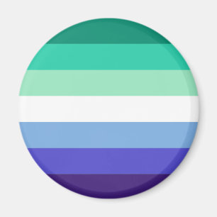 Imã Bandeira do Orgulho Gay Masculino (Azul & Azul)