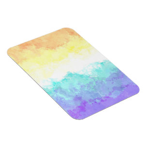 Ímã Bandeira do Orgulho Genderfaun Abstrata Boho Redem