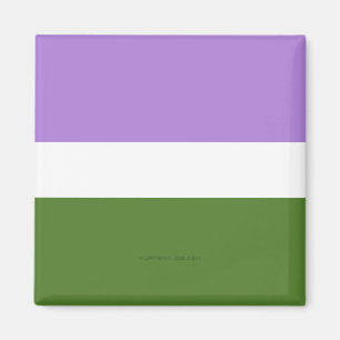 Imã Bandeira do orgulho genderqueer SlipperyJoe's lava