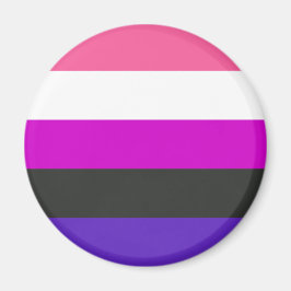 Imã Bandeira do Orgulho Gênerofluido