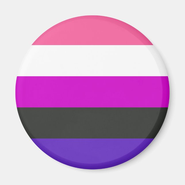 Imã Bandeira do Orgulho Gênerofluido (Frente)