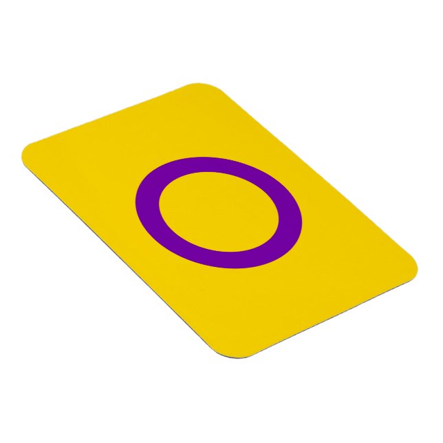 Ímã Bandeira do Orgulho Intersexo (Lado Direito)