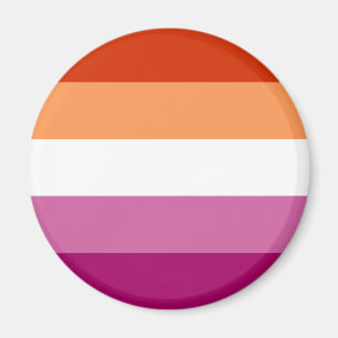 Imã Bandeira do Orgulho Lésbico (5 listras)