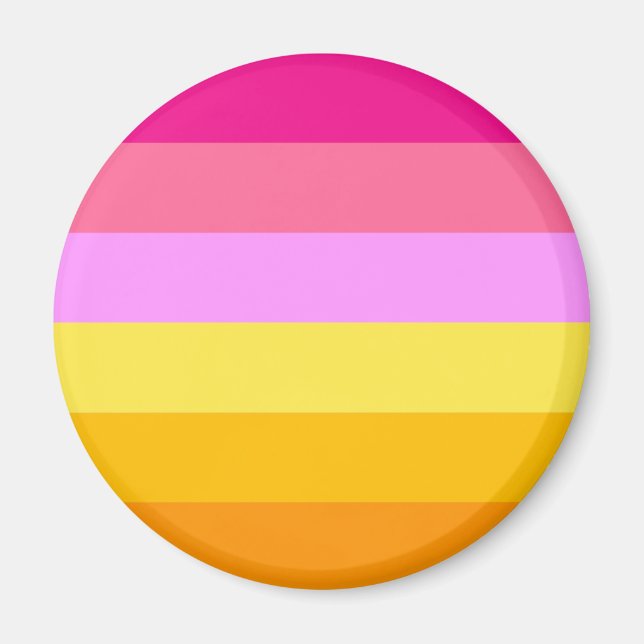 Imã Bandeira do Orgulho Lésbico (Amanhecer) (Frente)